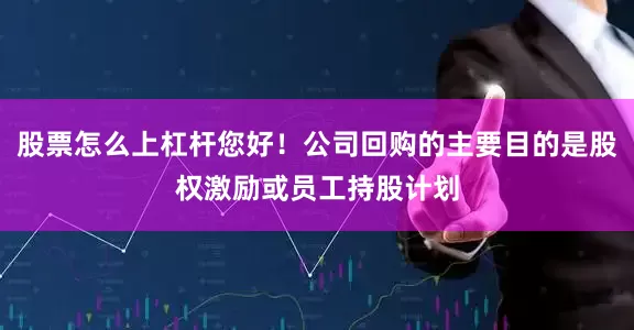 股票怎么上杠杆您好！公司回购的主要目的是股权激励或员工持股计划