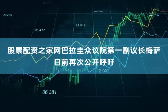 股票配资之家网巴拉圭众议院第一副议长梅萨日前再次公开呼吁
